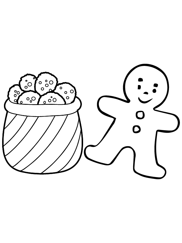 Christmas Cookie Coloring Pages 11