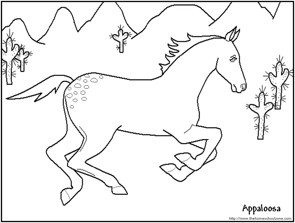 Christmas Horse Coloring Pages 25