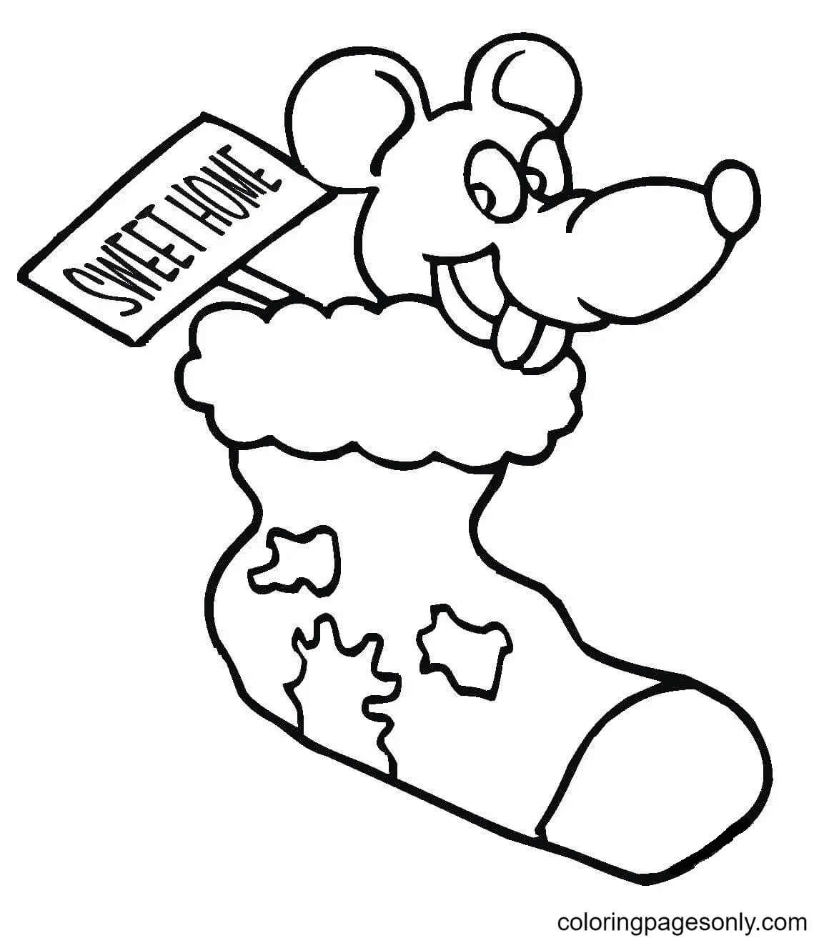 Christmas Stockings Coloring Pages