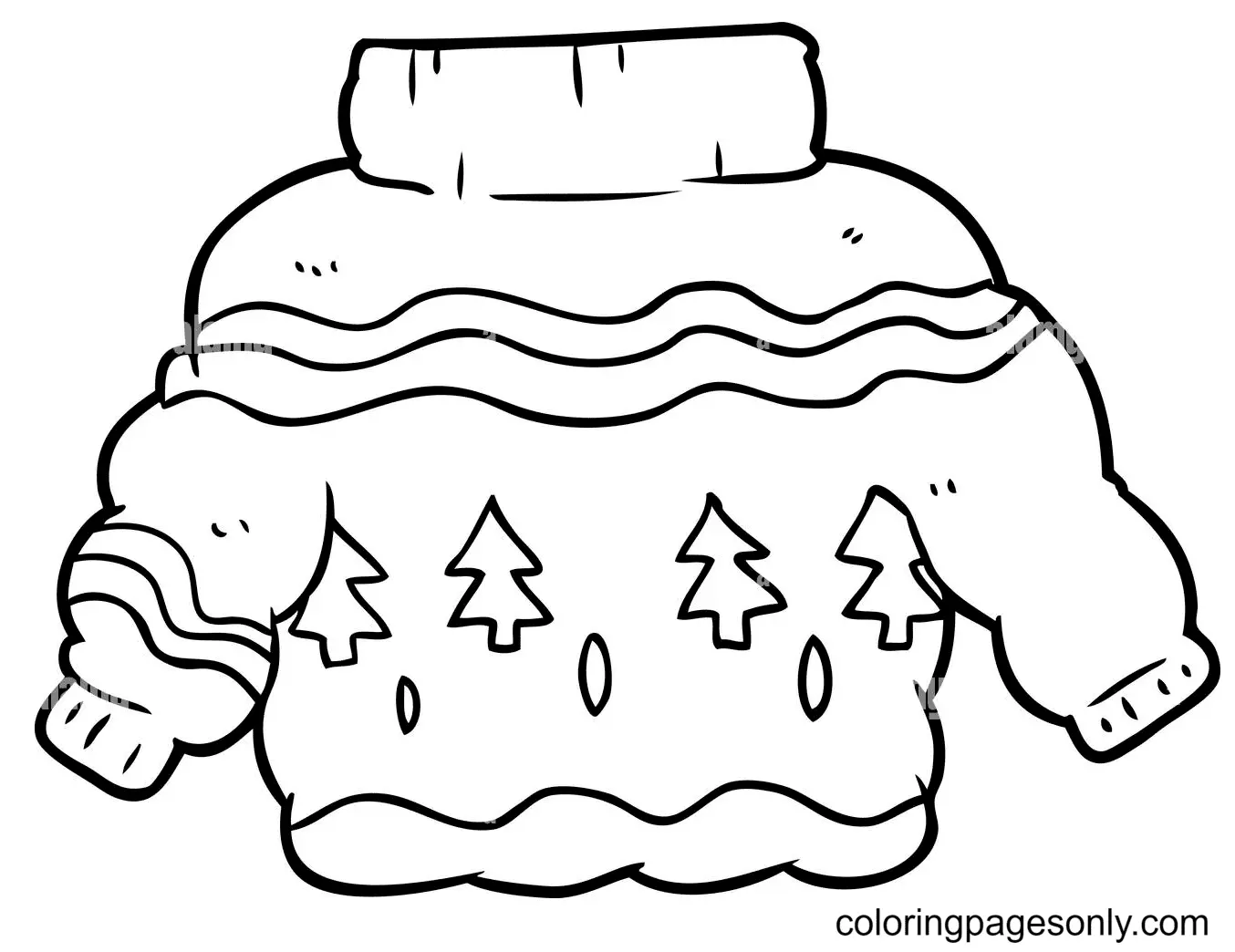 Christmas Sweater Coloring Pages 18