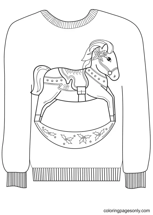 Christmas Sweater Coloring Pages 27