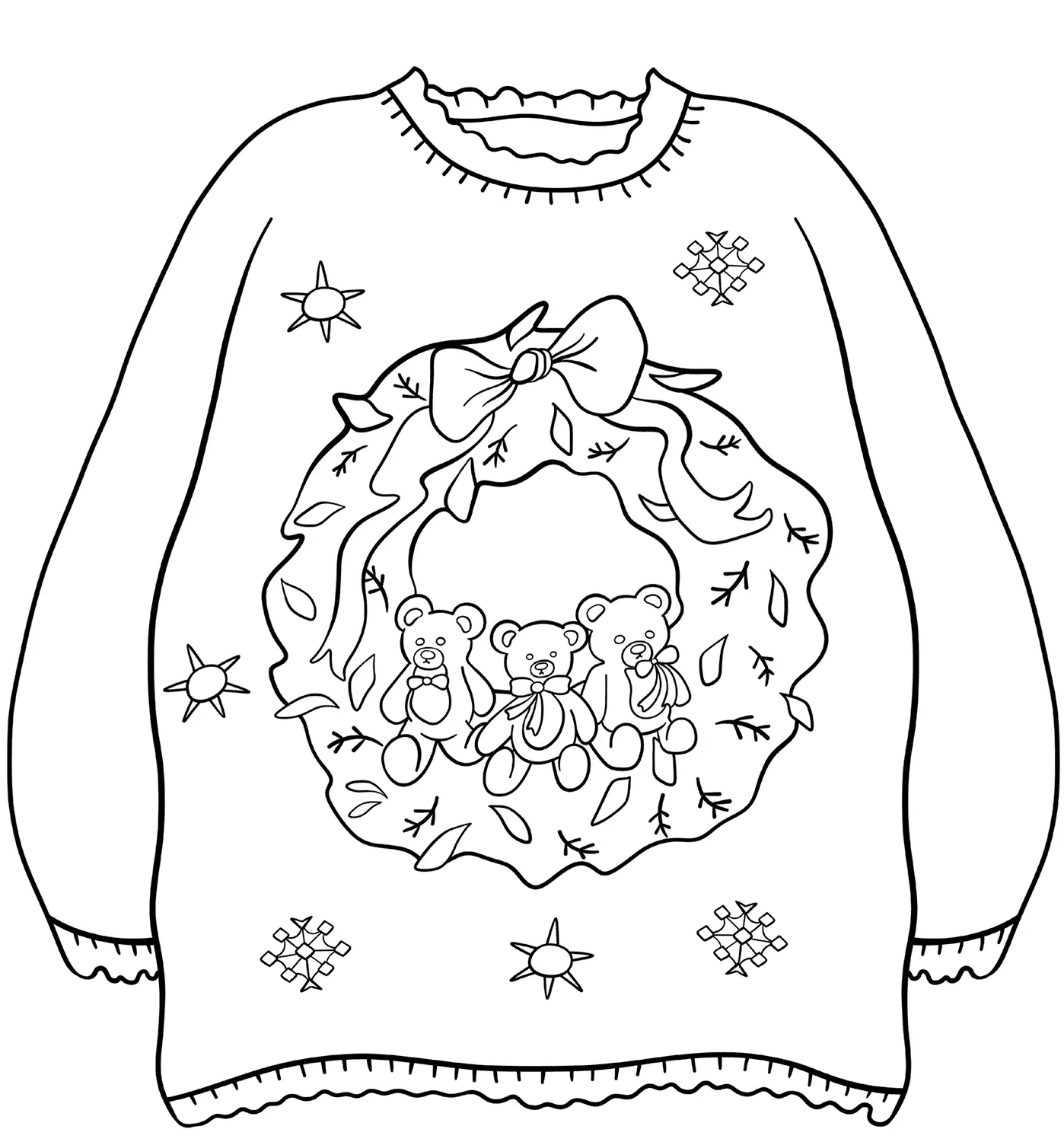 Christmas Sweater Coloring Pages 30