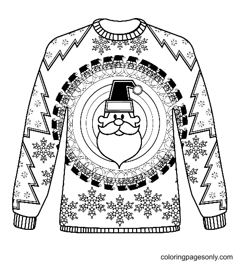 Christmas Sweater Coloring Pages 31