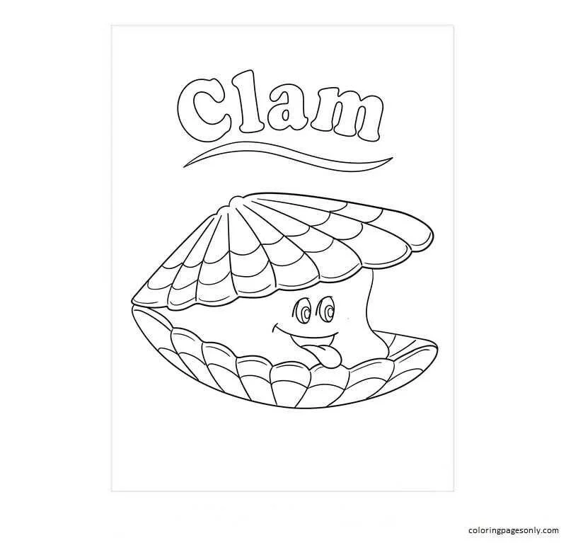 Clam Coloring Pages 25