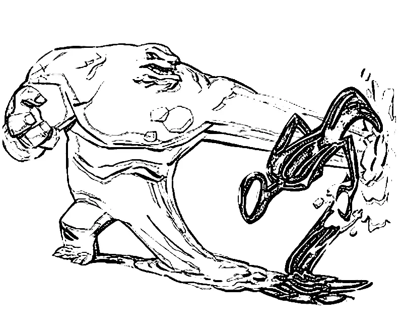 Clayface Coloring Pages 10