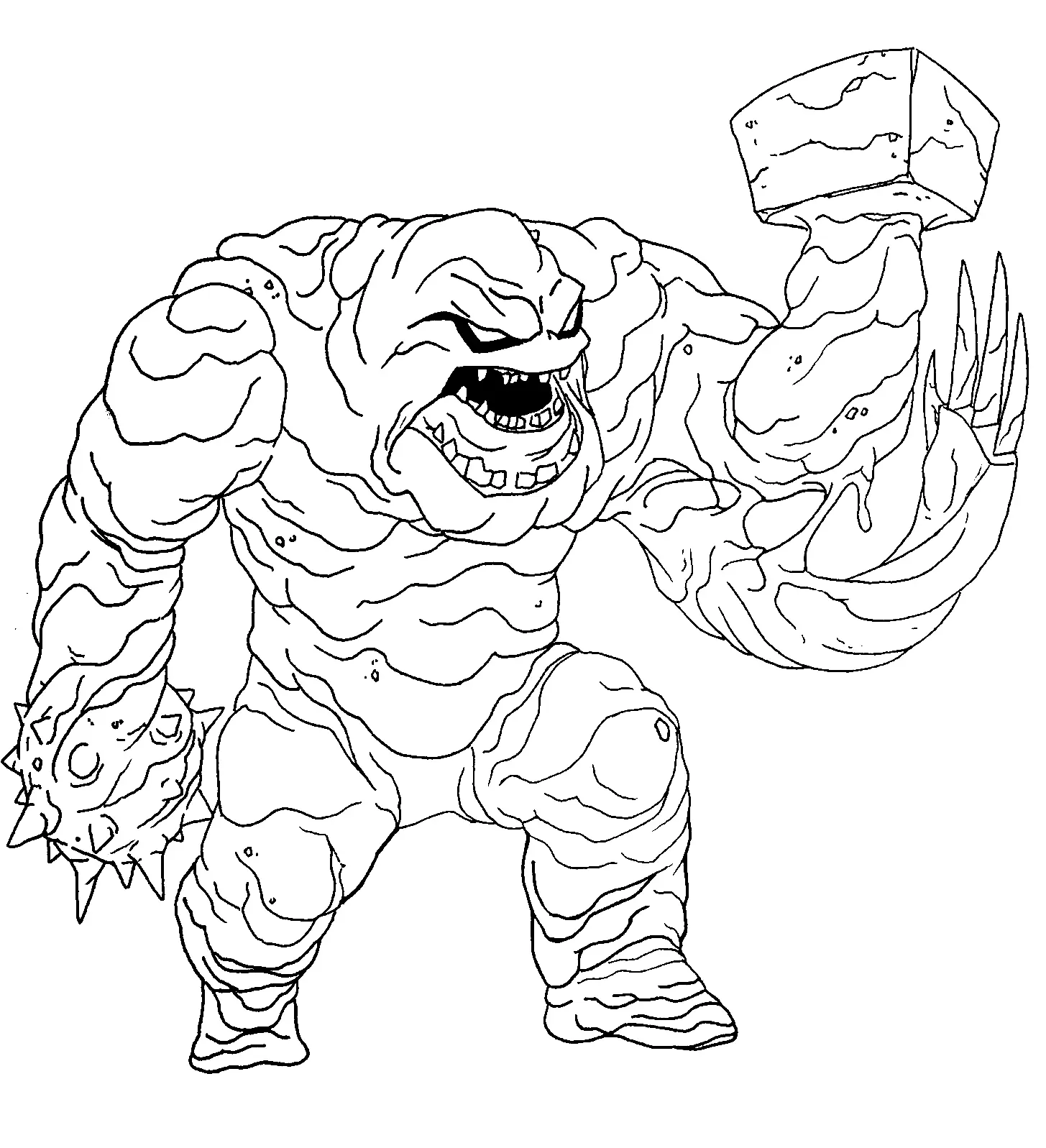 Clayface Coloring Pages 2