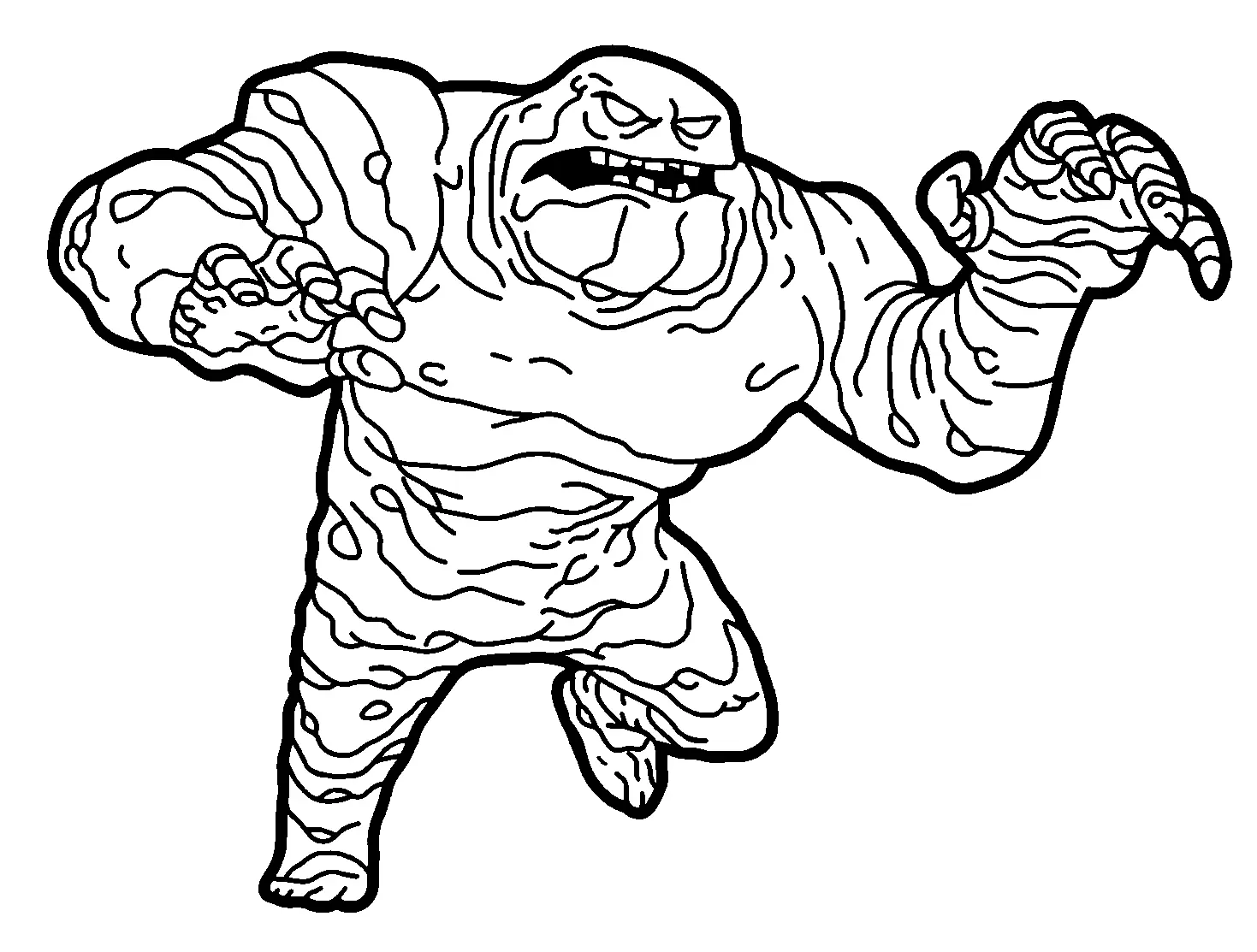 Clayface Coloring Pages 4