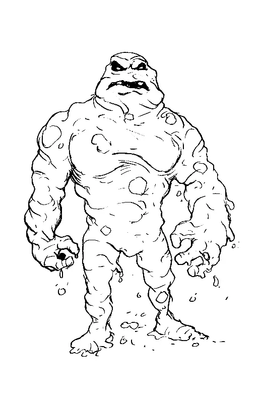 Clayface Coloring Pages 5