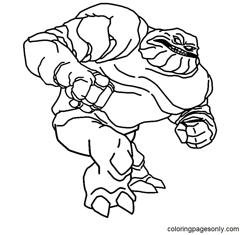 Clayface Coloring Pages 6