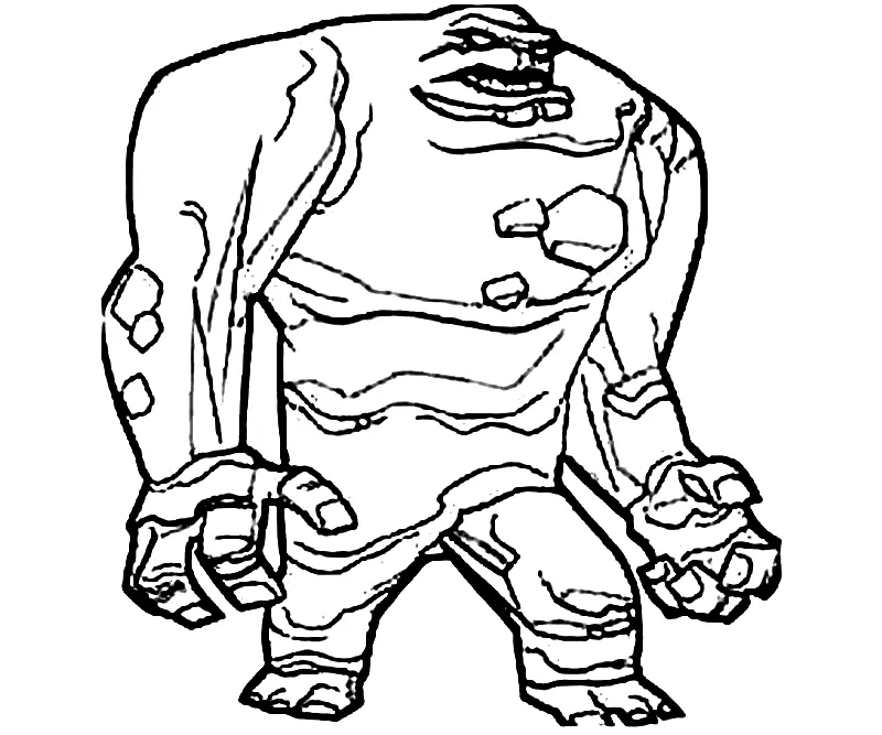 Clayface Coloring Pages 7