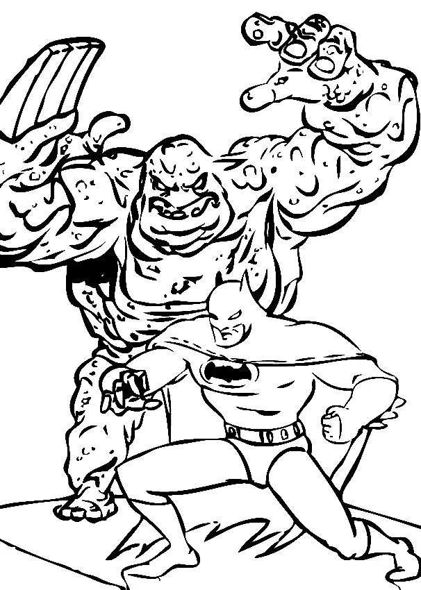 Clayface Coloring Pages 8