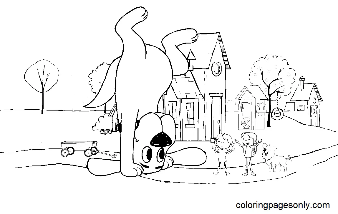 Desenhos de Clifford Para Colorir 29