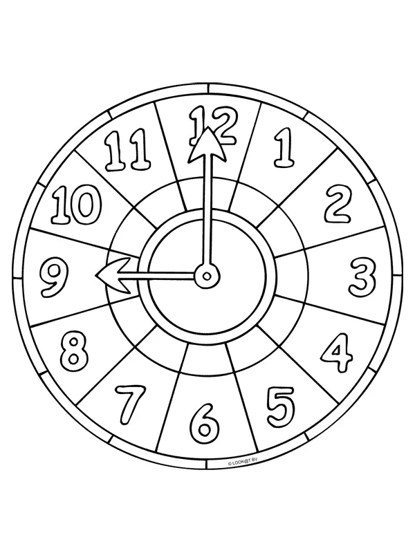 Reloj Para Colorear 24