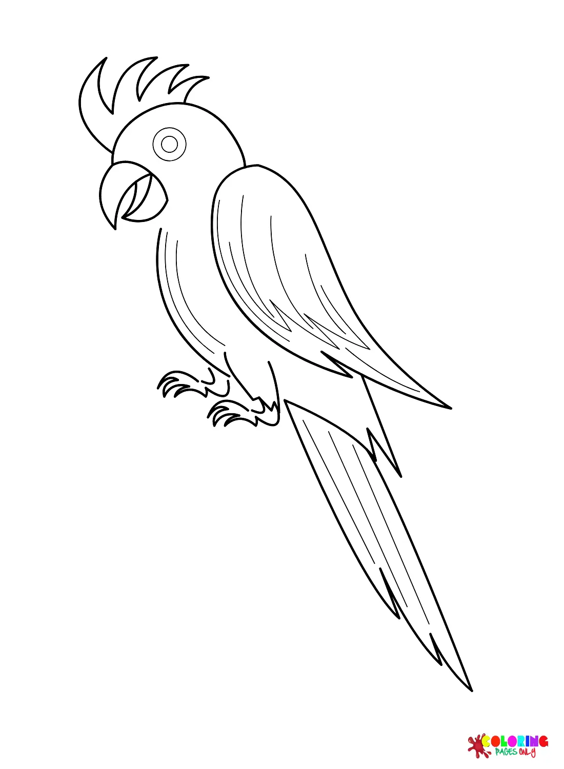 Desenhos de Cacatua Para Colorir 15