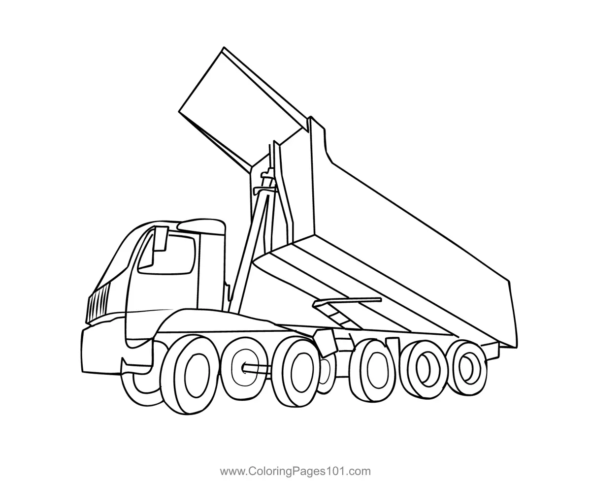 Construction Vehicles Coloring Pages 4
