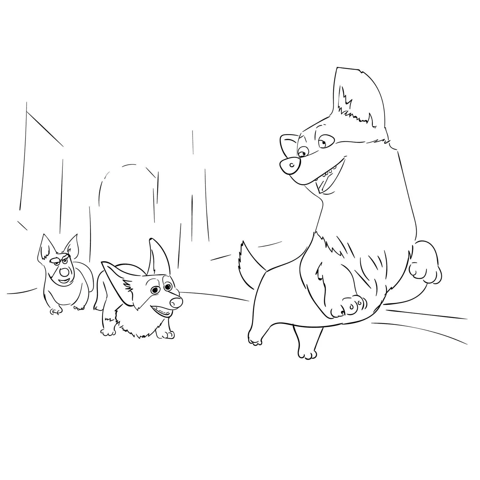Corgi Coloring Pages 52