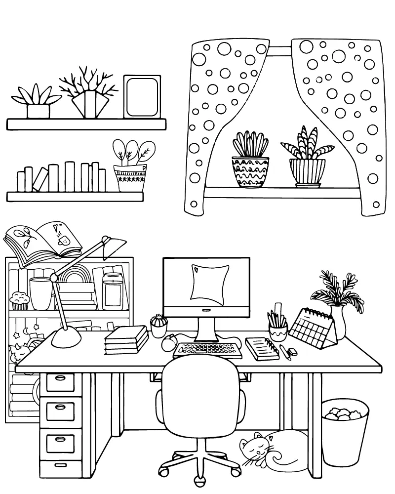 Aconchegante Para Colorir 11