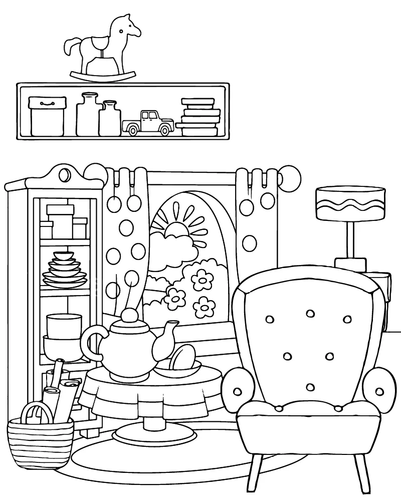 Aconchegante Para Colorir 13