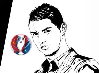 Desenhos de Cristiano Ronaldo Para Colorir 19