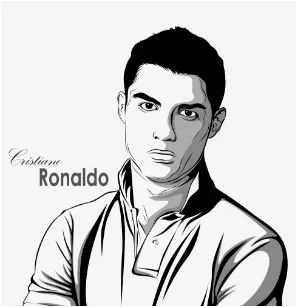 Desenhos de Cristiano Ronaldo Para Colorir 20