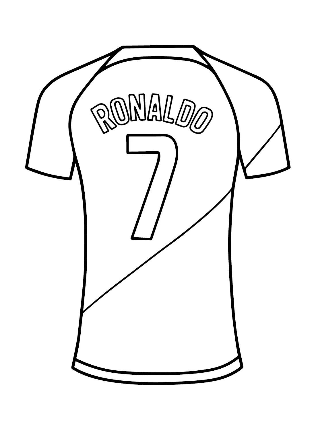 Desenhos de Cristiano Ronaldo Para Colorir 34