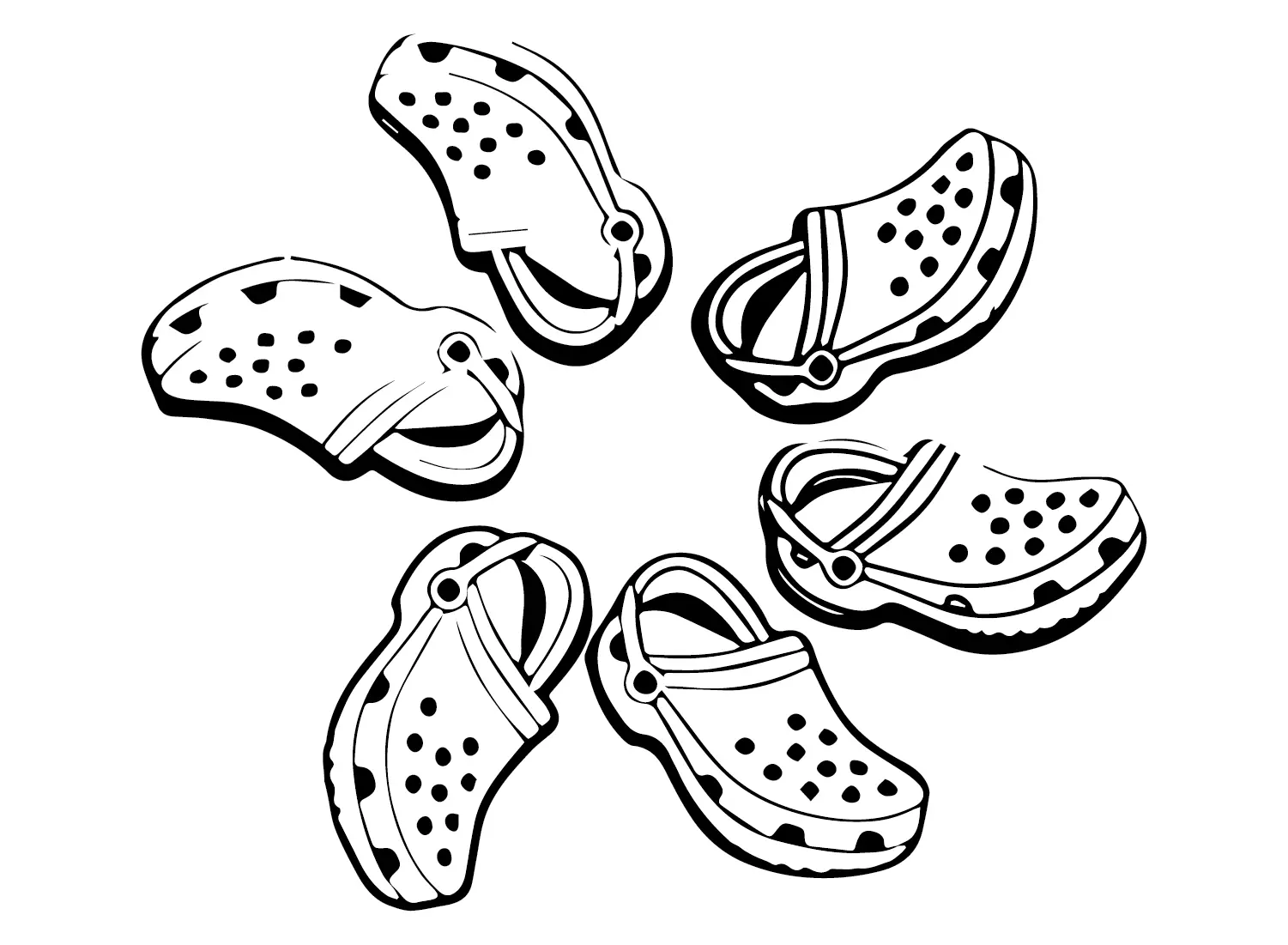 Desenhos de Crocs Para Colorir 13