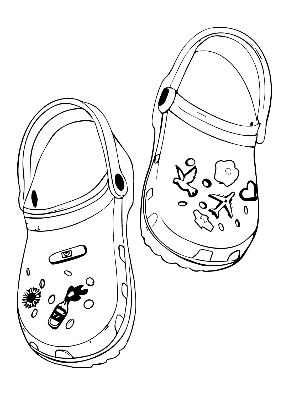 Desenhos de Crocs Para Colorir 19