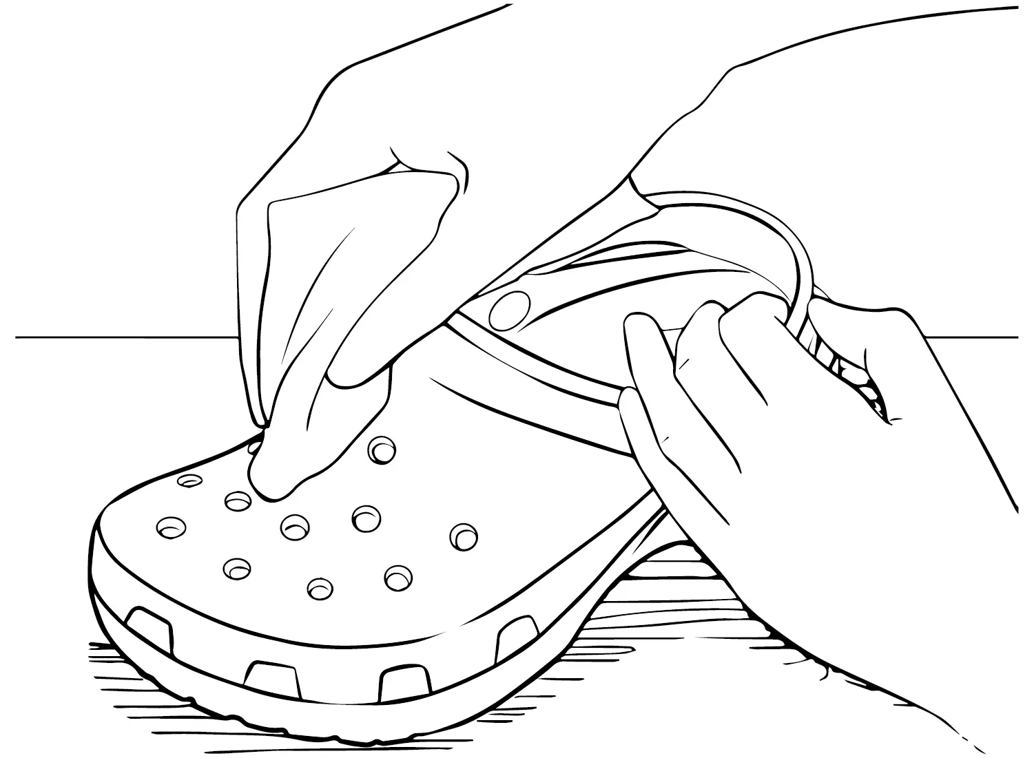 Desenhos de Crocs Para Colorir 20