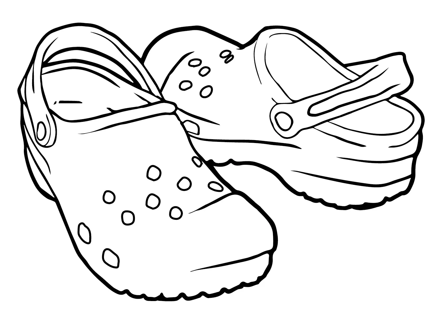 Desenhos de Crocs Para Colorir 5