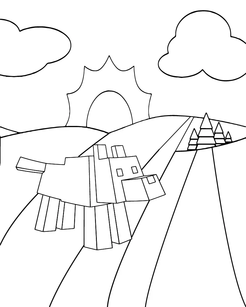 Crossy Road Coloring Pages 13