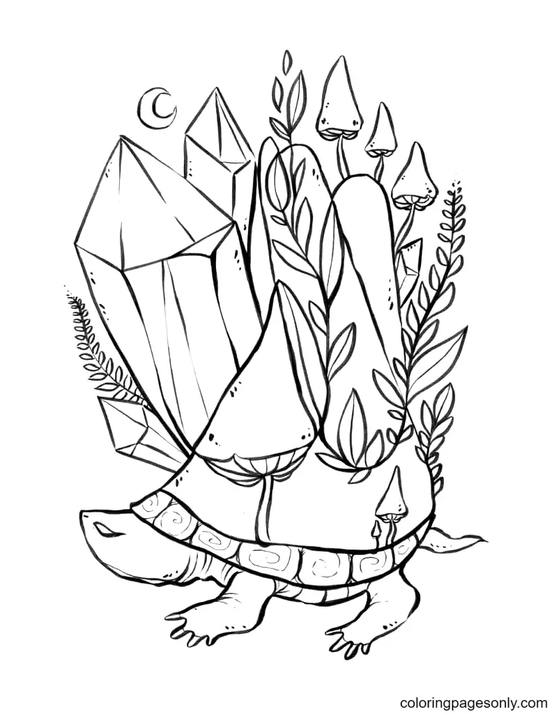 Crystal Coloring Pages 15