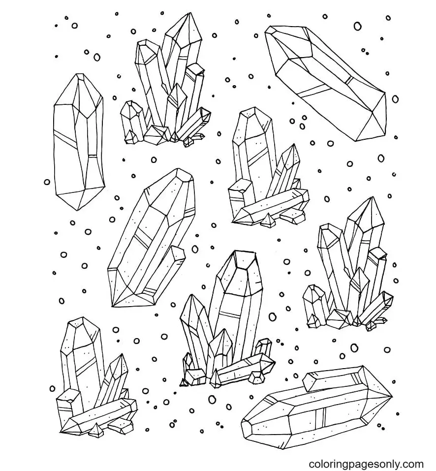 Crystal Coloring Pages 26