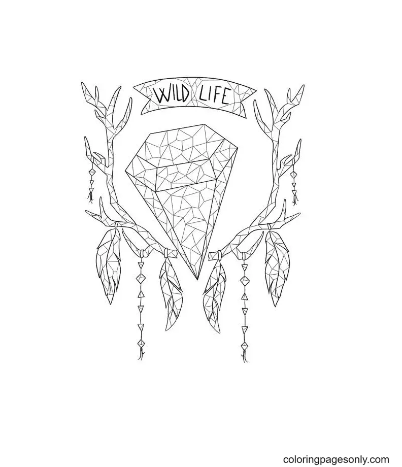 Desenhos de Cristal Para Colorir 58