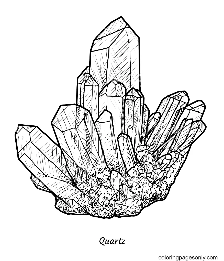 Crystal Coloring Pages 7