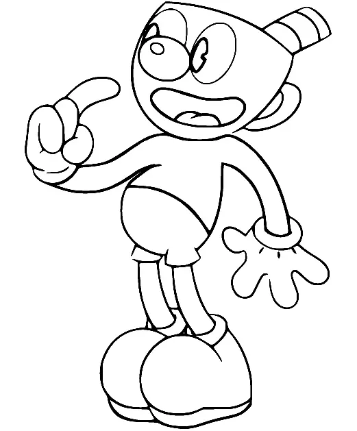 Cuphead Para Colorear 110