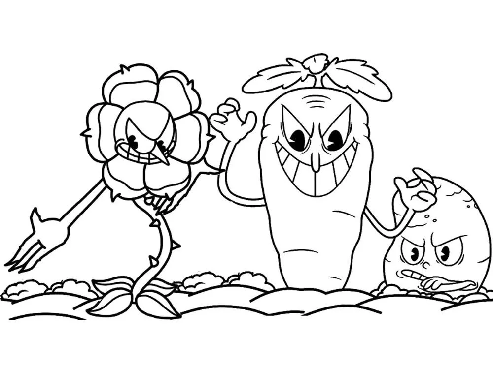 Cuphead Para Colorear 21