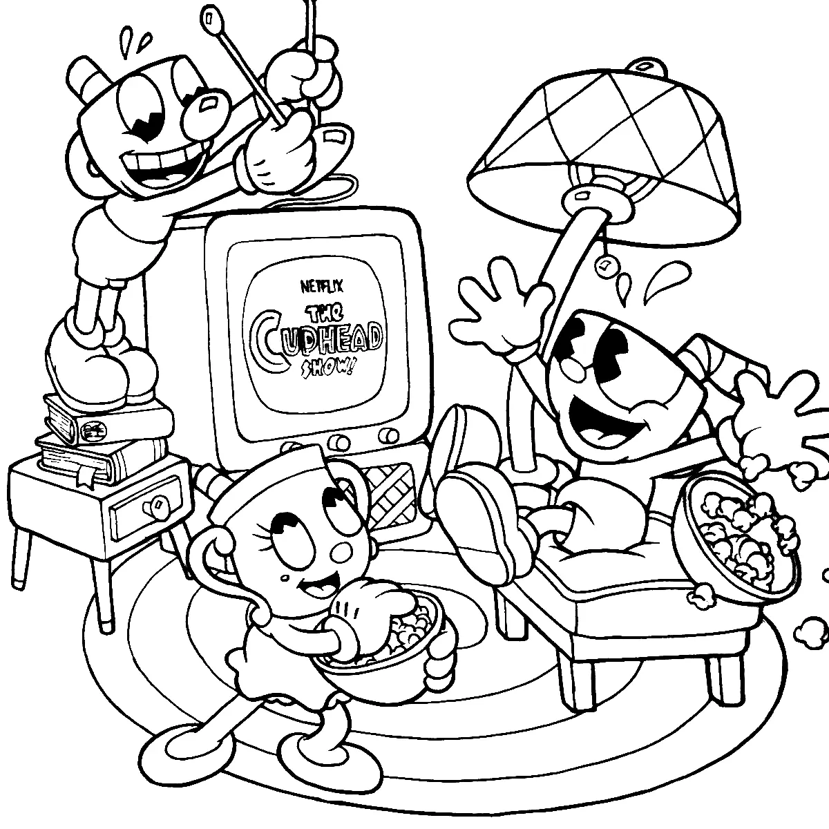 Cuphead Para Colorear 41