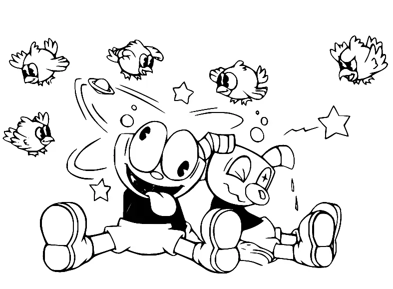 Cuphead Coloring Pages 86