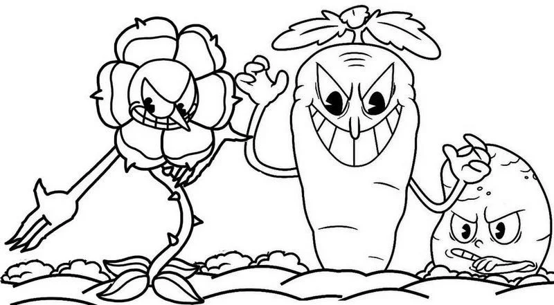 Cuphead Para Colorear 9