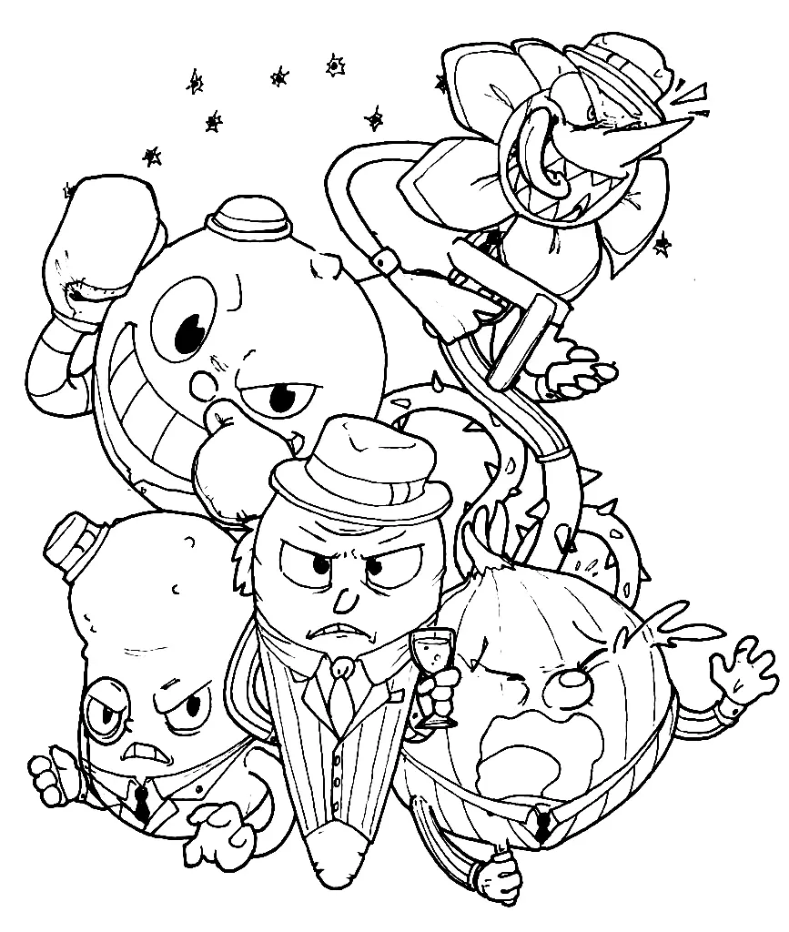 Cuphead Para Colorear 99
