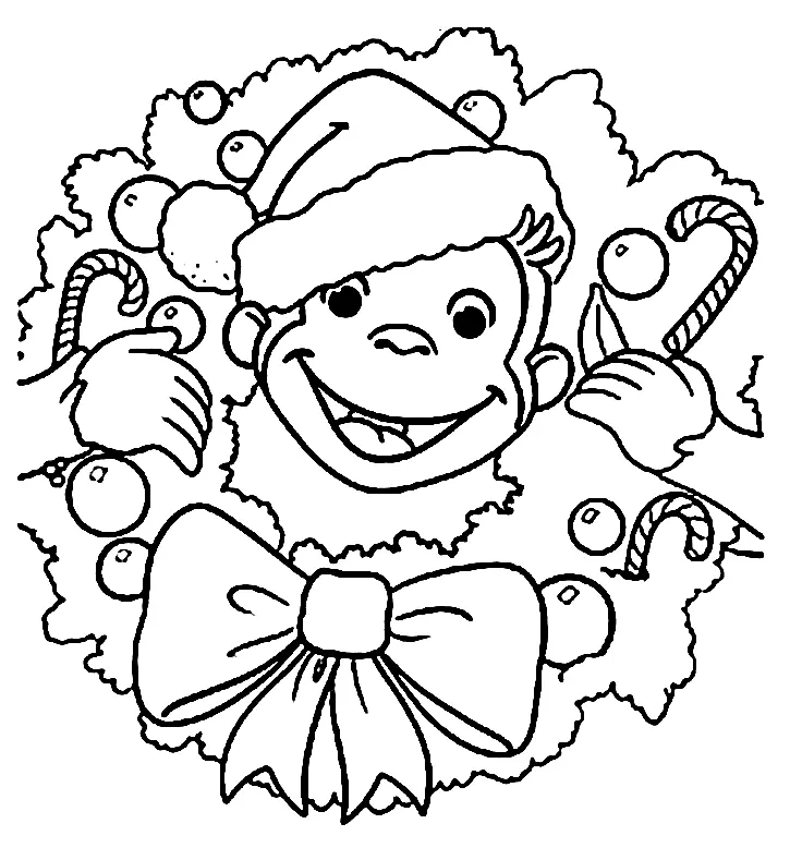 Curious George Para Colorear 12