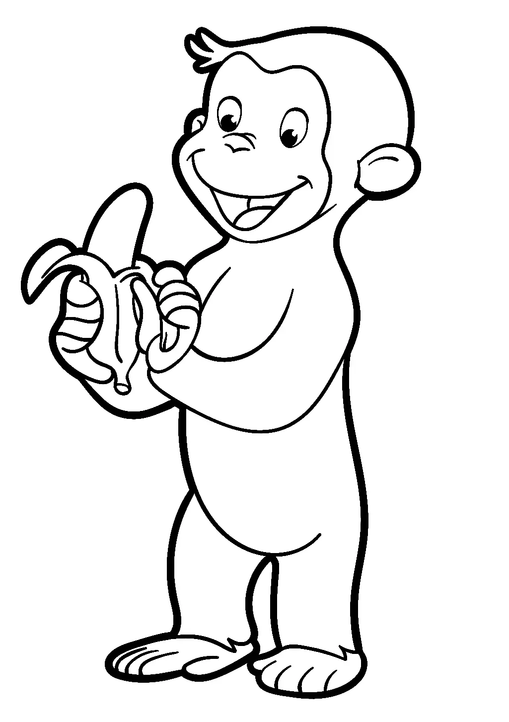 Curious George Para Colorear 14