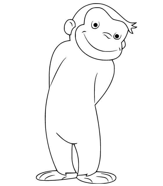 Curious George Para Colorear 18