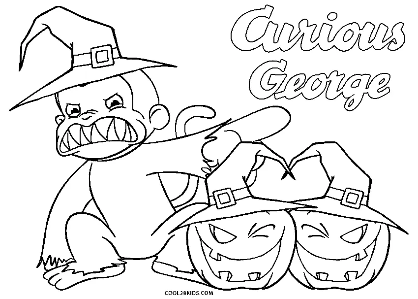 Curious George Para Colorear 22