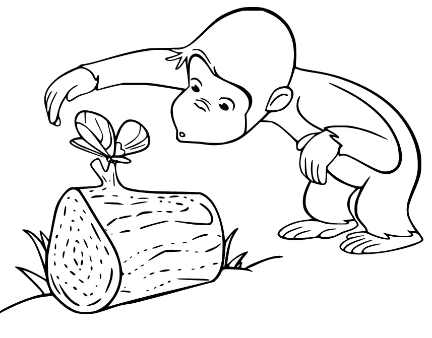 Curious George Para Colorear 37