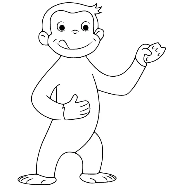 Curious George Para Colorear 54