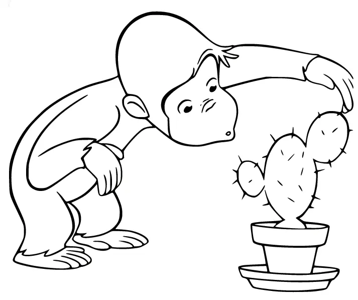 Curious George Para Colorear 57