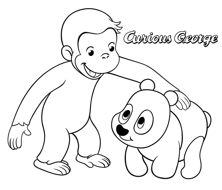 Curious George Para Colorear 6