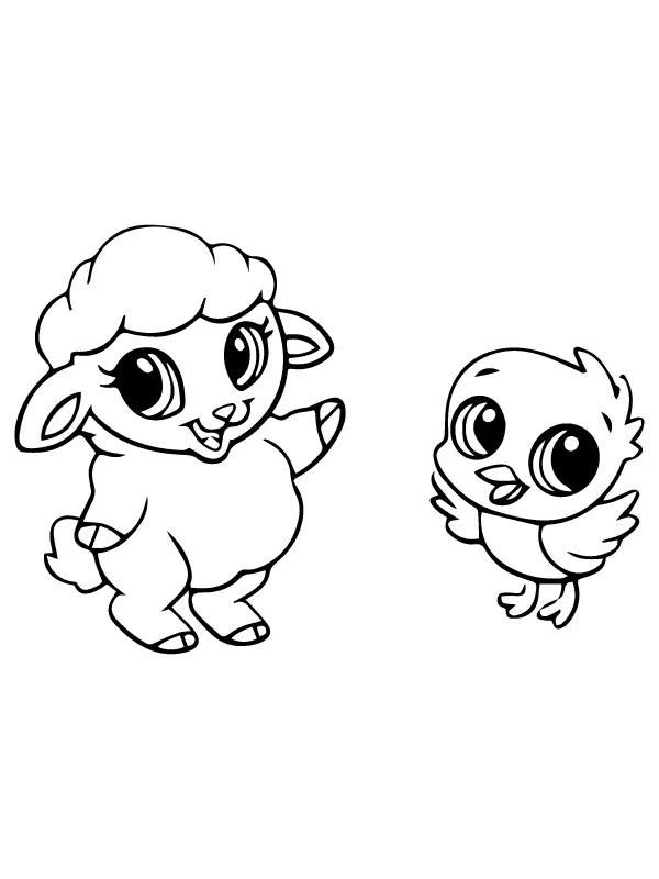 Süße Babytiere Ausmalbilder 13