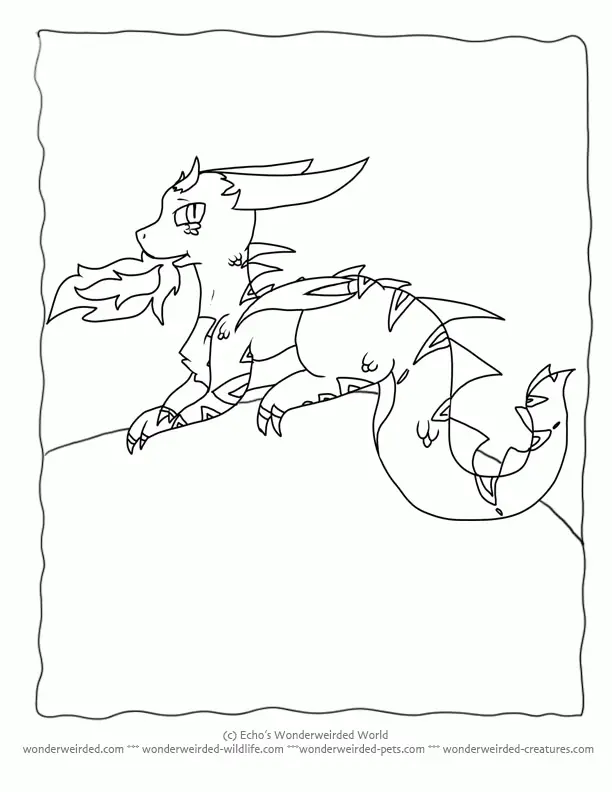 Cute Dragon Coloring Pages 13